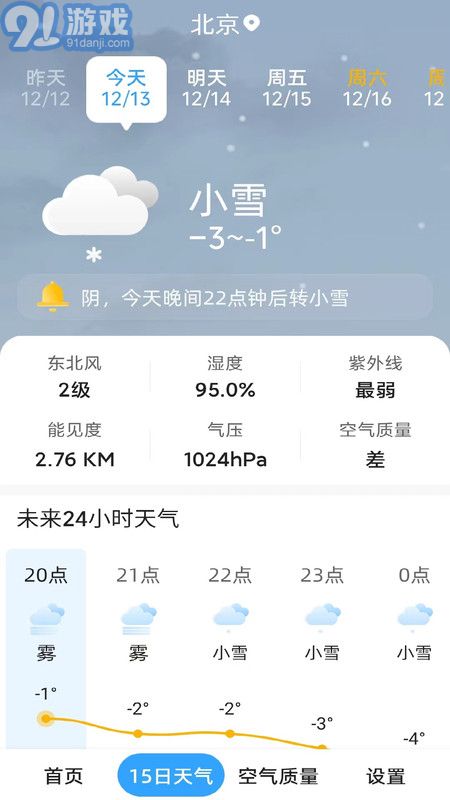 天气预报晴v1.4截图1