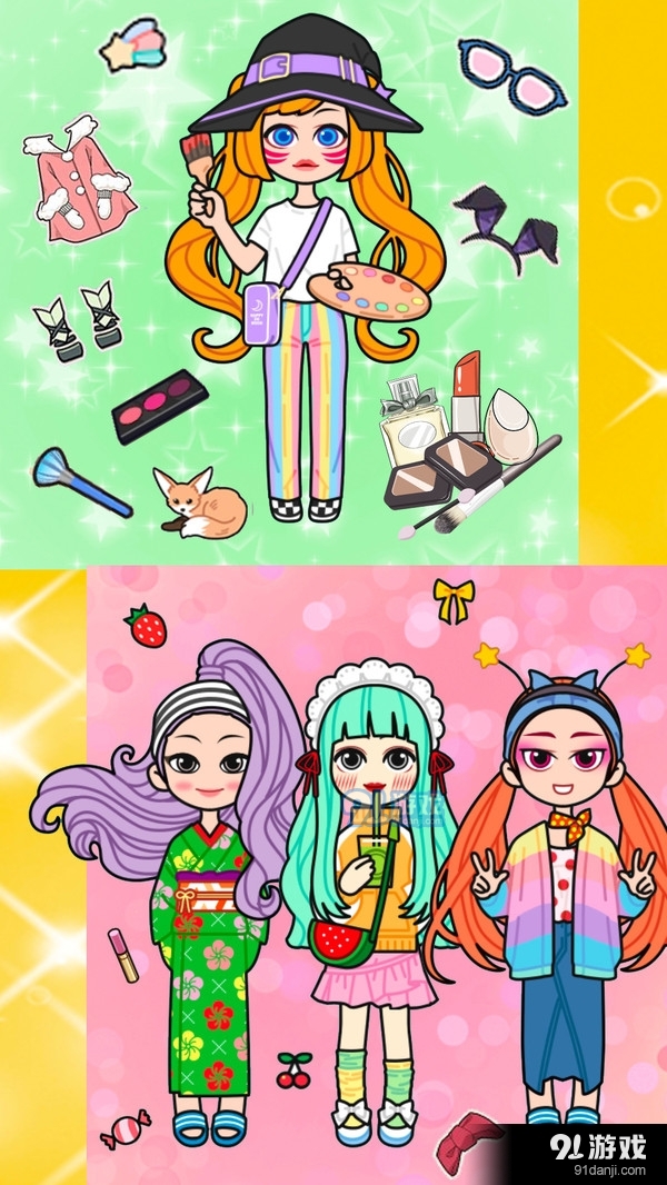 樱花彩虹少女化妆1.12截图3