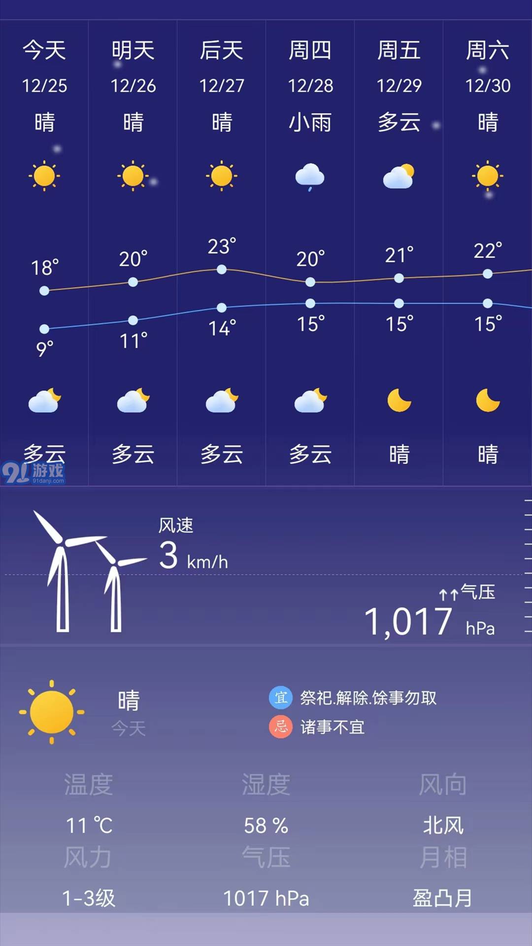 24小时天气预报v1.2.4截图2