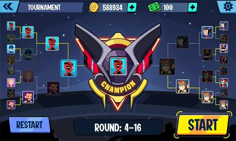 火柴人勇士超级暗影格斗v1.9.6截图1