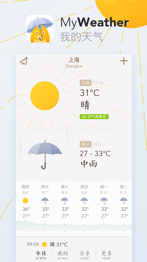 我的天气MyWeatherv0.6.21截图1