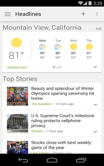 谷歌新闻和天气(Google News & Weather)v2.10截图4