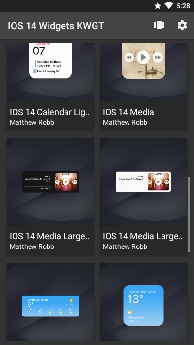 IOS14 Widgets(kwgt插件)v.Aug.03.07截图2