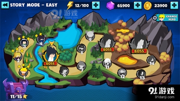 火柴人火影大战v1.4正式版v1.9截图1