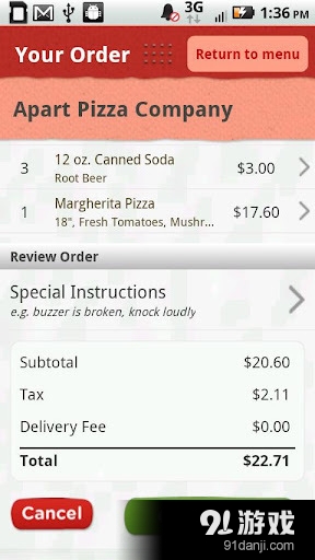 GrubHub Food Delivery/Ta...v6.6.5截图3
