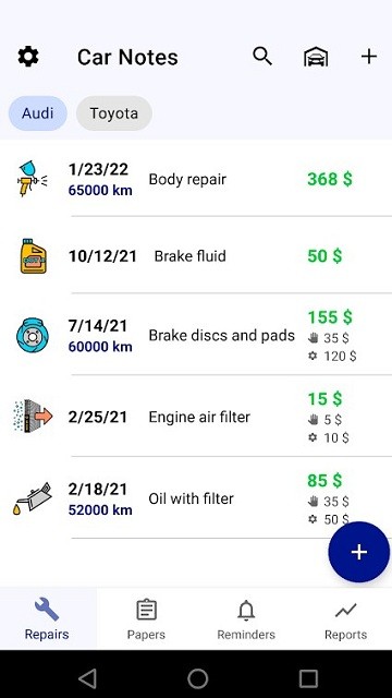 汽车保养日志手机版v4.6截图3
