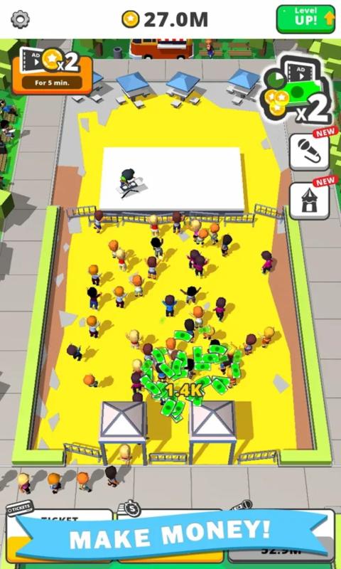 闲置音乐节无限金币v1.5截图1