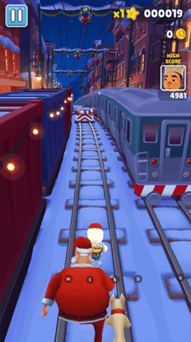 地铁跑酷圣诞版（Subway Surf）v4.02.6截图1