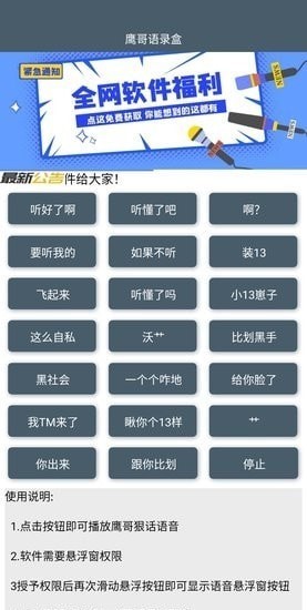鹰哥语音包v1.1截图1