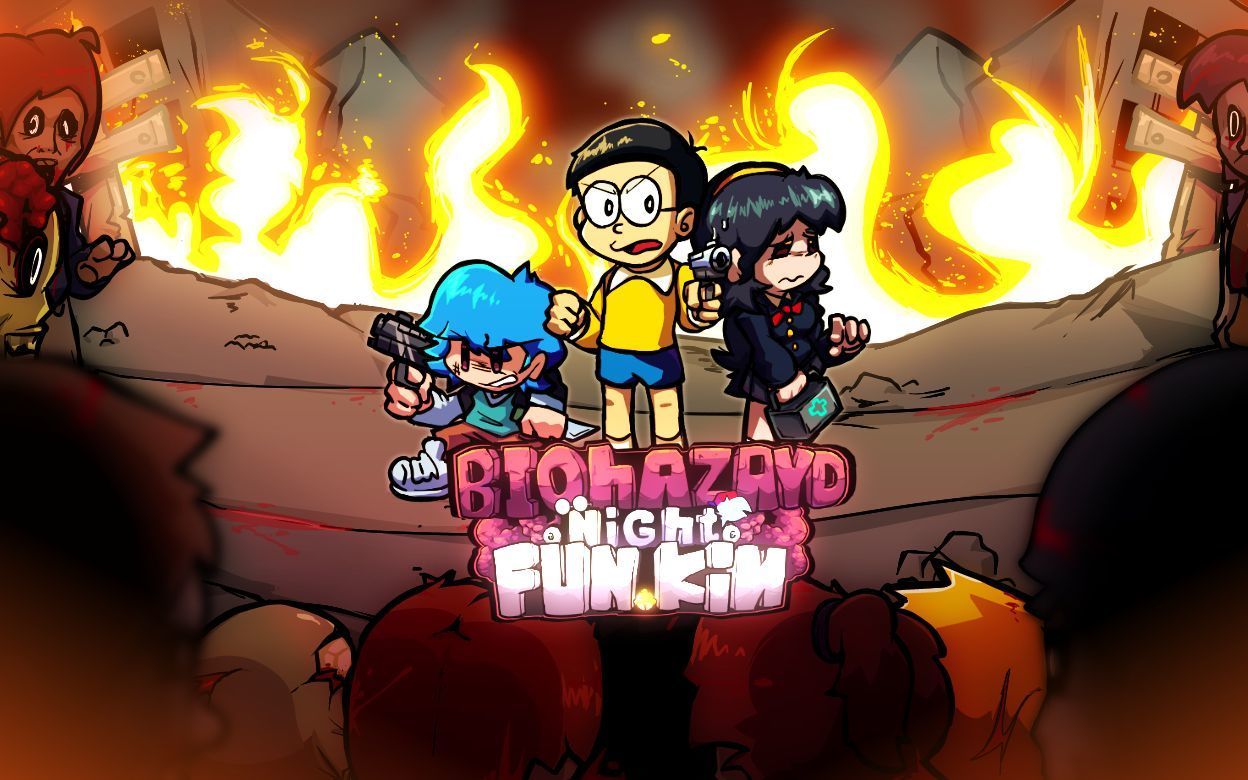 fnf野比大雄的生化危机v5.0.11截图1