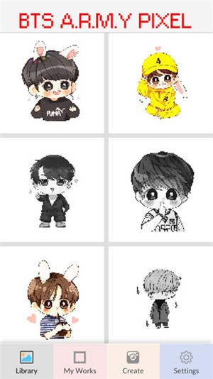 BTS像素涂色v1.8截图1