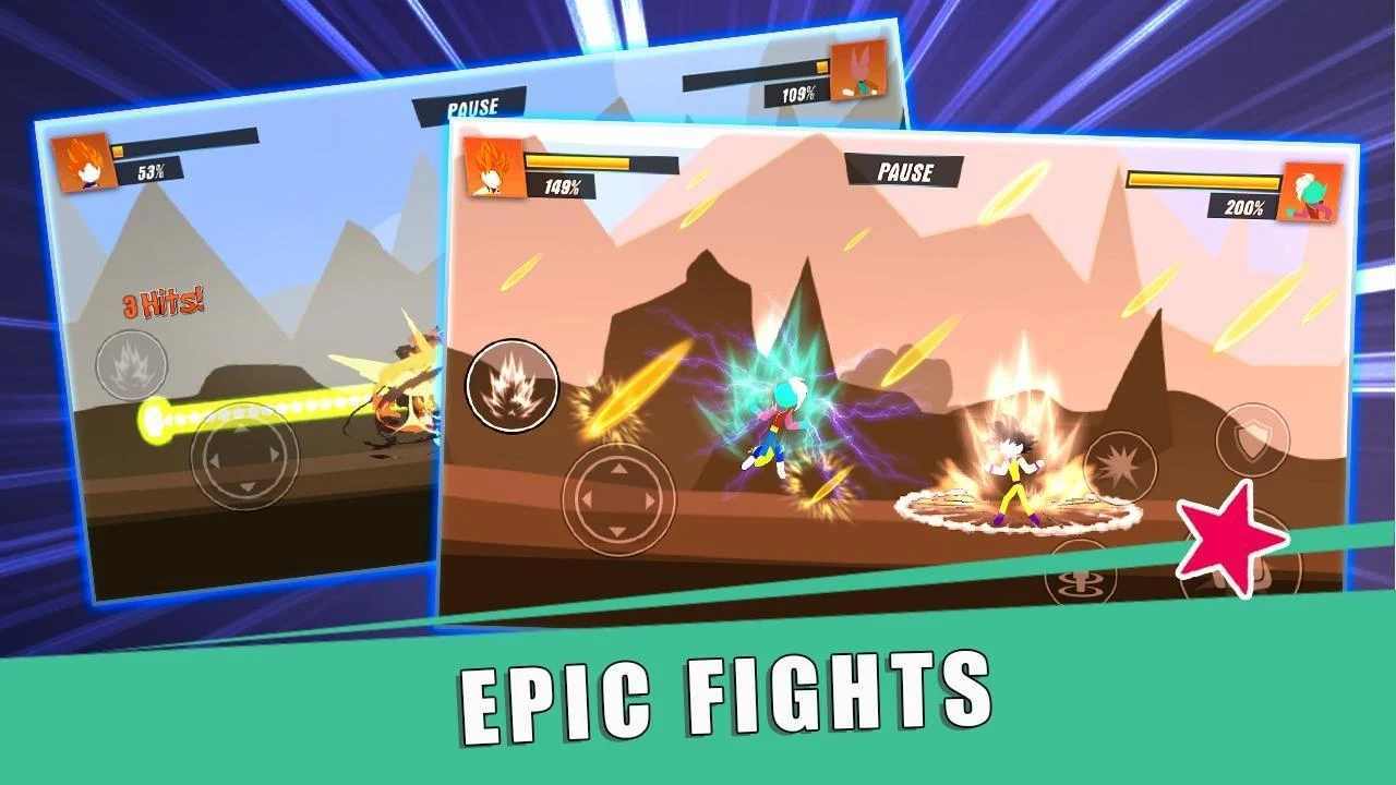 火柴人传奇超级赛亚人v2.13截图1