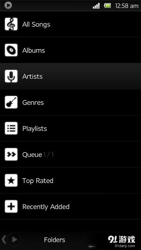 PowerAMP Black and White Skinv2.4.9截图3