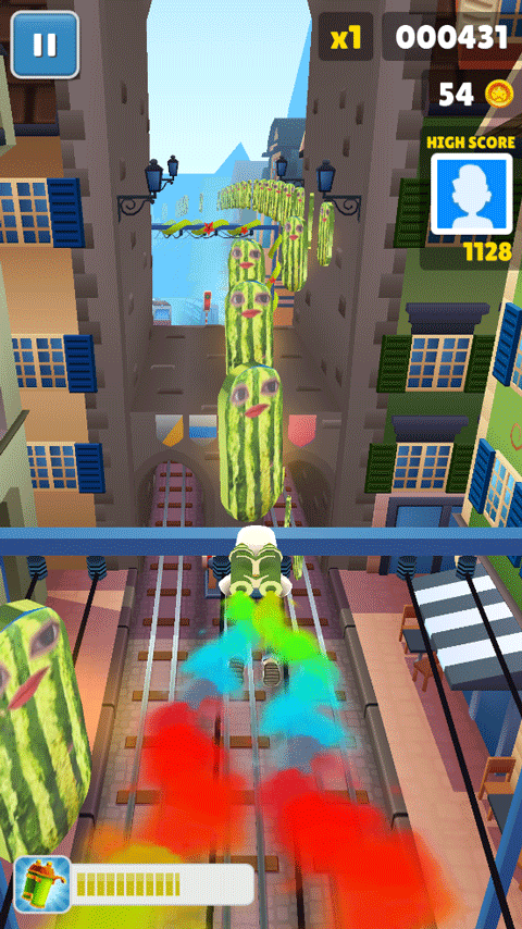 地铁跑酷西瓜条金币版v3.06.5截图1