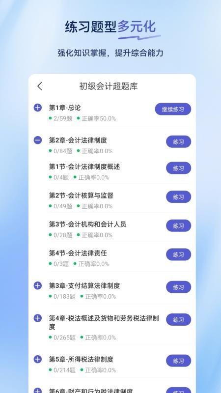 初级会计超题库手机版v2.0.0.10截图1