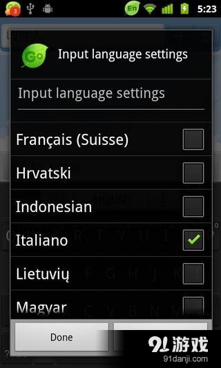 Italian for GO Keyboardv3.10截图4
