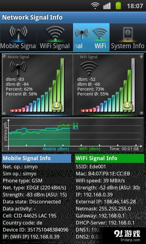 网络信号信息 Network Sig...v3.55.10截图2