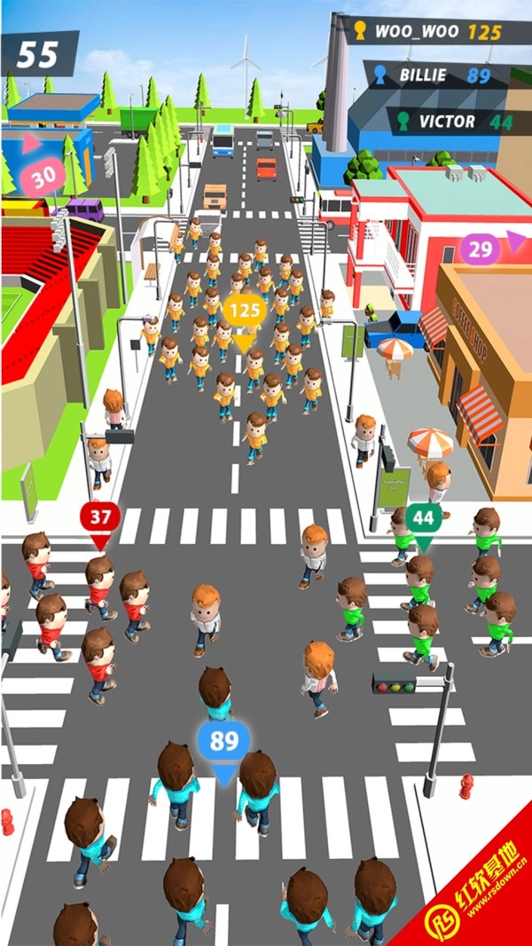 拥挤的人群城市截图1