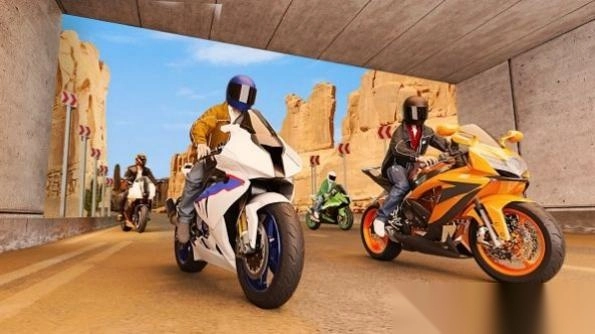 真实摩托车模拟赛3D截图1