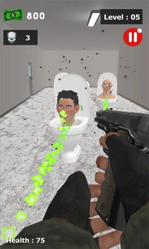 可怕的厕所怪物射手截图2