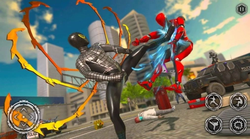 蜘蛛机器人绳索英雄营救安卓版截图3