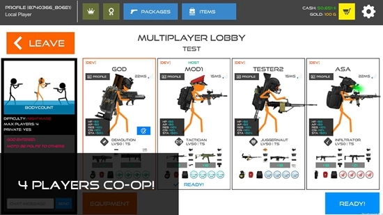 火柴人战争鲜血打击安卓截图3