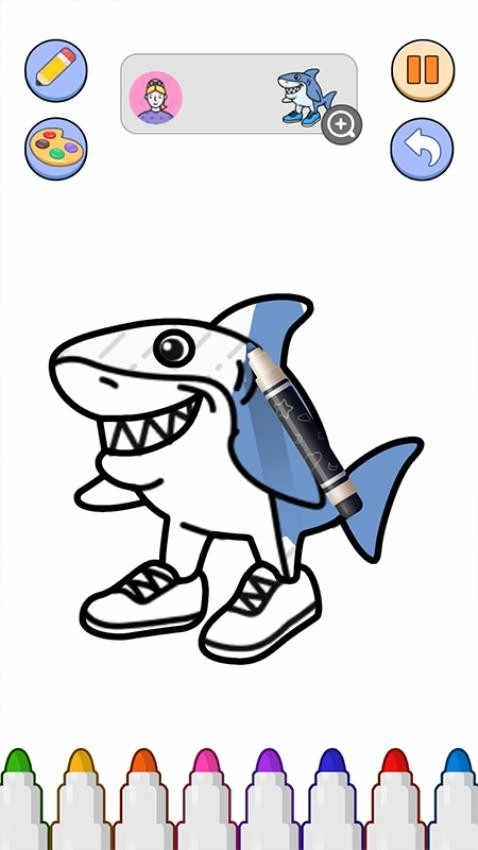 怪物绘画填色游戏截图3