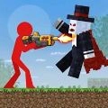 红色火柴人在工艺世界(Stick Craft)