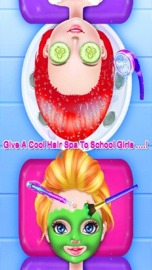 学校女孩时尚发型化妆截图2