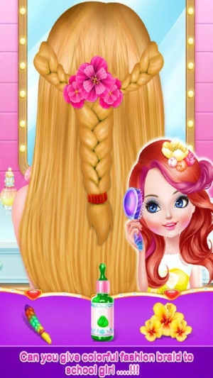 学校女孩时尚发型化妆截图3