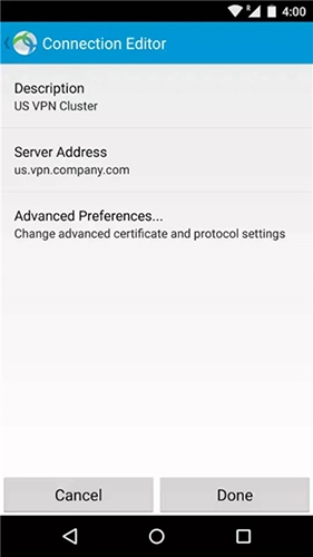 anyconnect 安卓版截图1