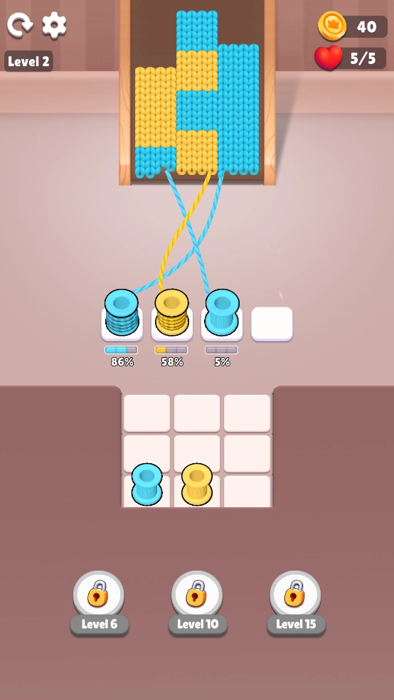 彩色针织品游戏(ColorKnitzy)截图1