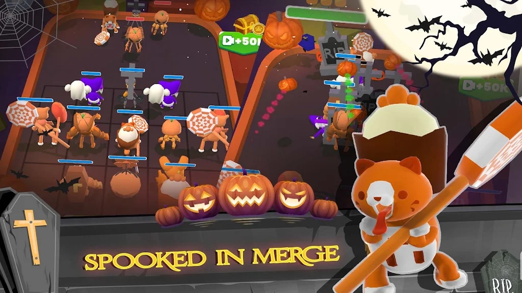 万圣节合并蓝色怪物截图3