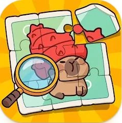 贴纸侦探色度拼图