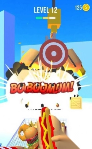 食物投掷挑战手截图1