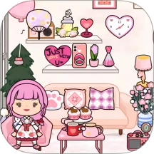 米加小镇装扮房间游戏