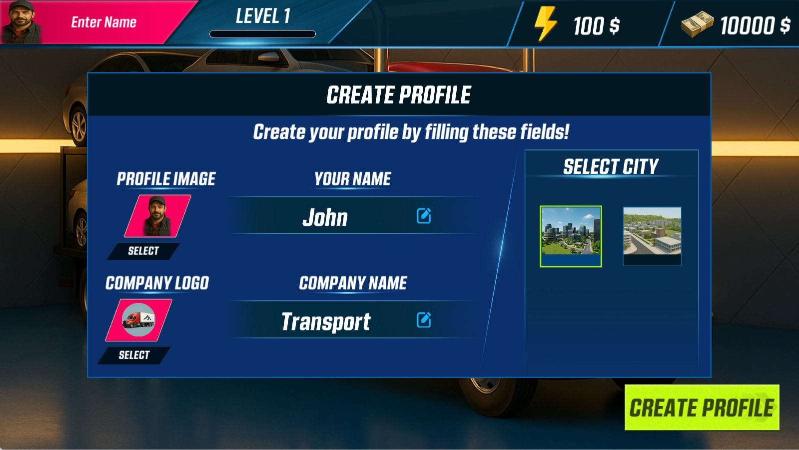 汽车运输卡车模拟器截图1