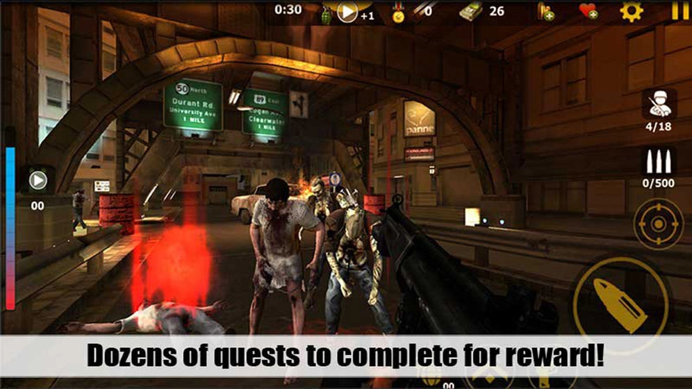 僵尸攻击3D截图1