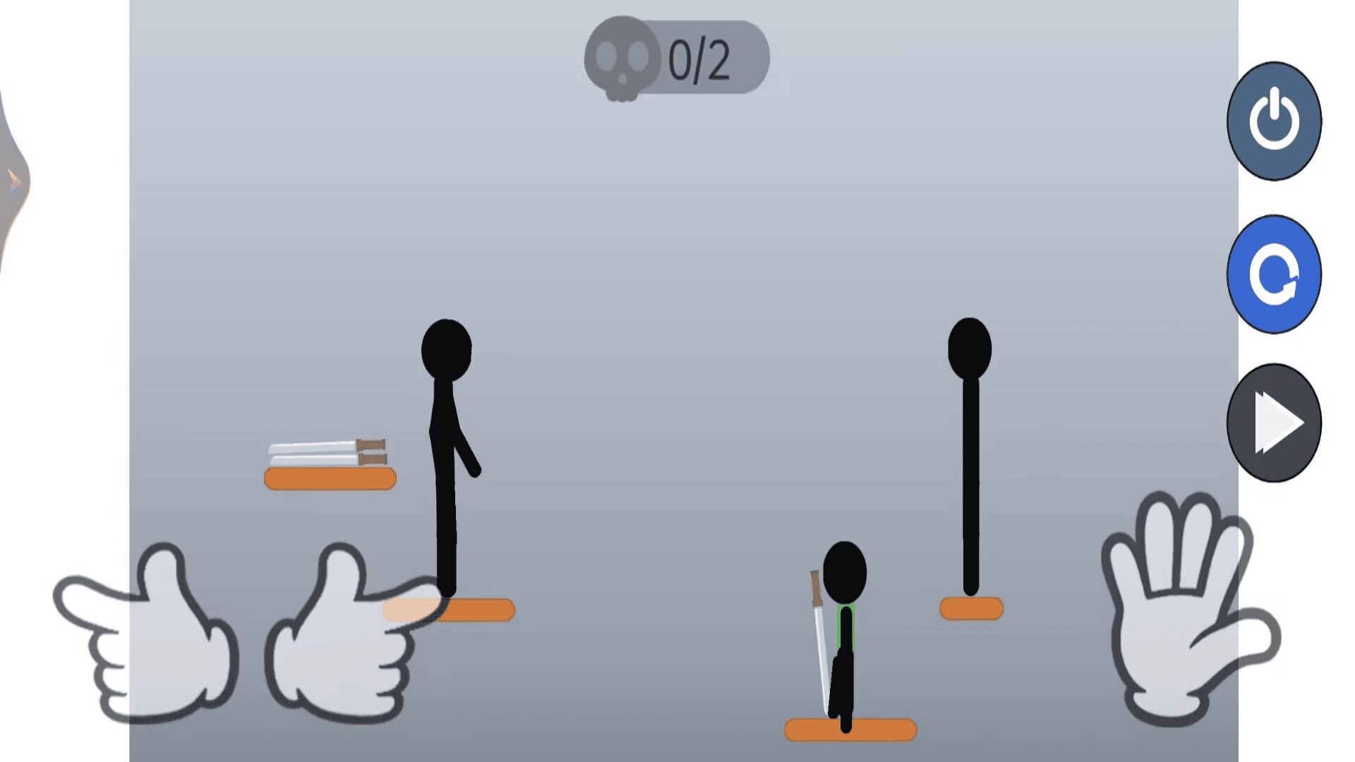 火柴人扔剑决斗截图1