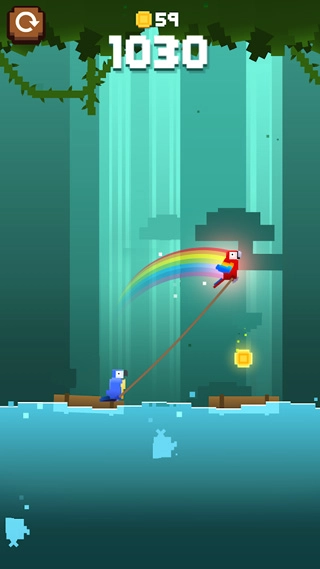 猴子绳索跳跃游戏截图1