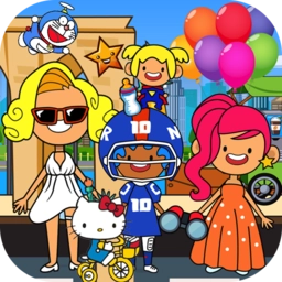 儿童创造迷你城镇