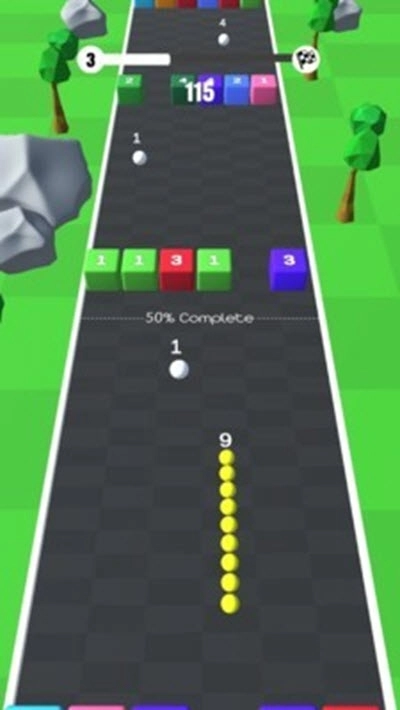 贪食蛇闯方块3D截图1