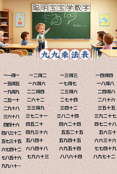 九九乘法表有什么游戏，趣味学习，提升记忆