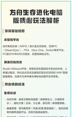 游戏方舟什么游戏，核心玩法介绍，适合人群分析