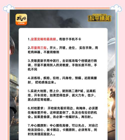 和平精英游戏攻略，提升生存技巧，快速吃鸡秘籍