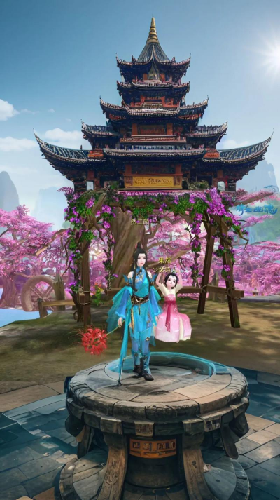 仙侣奇缘手游，浪漫江湖体验，双人互动玩法