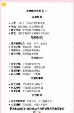 捉迷藏游戏攻略，提升游戏体验，掌握核心技巧